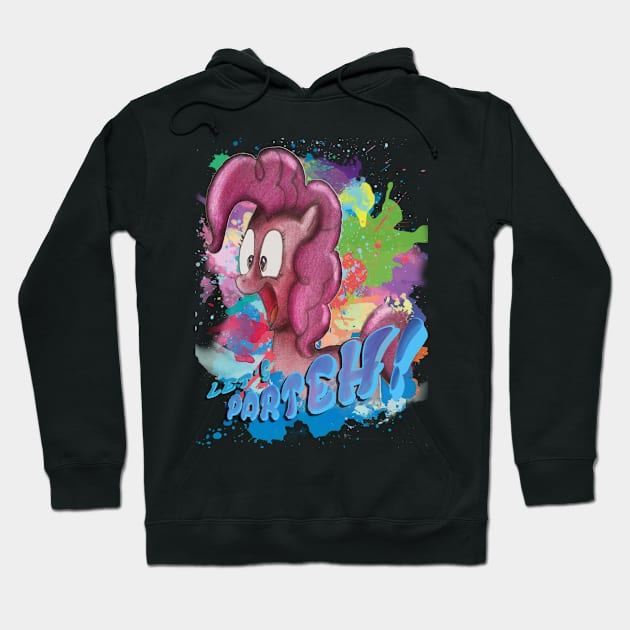 Pinkie Pie PARTEH! Hoodie by KingWiggly